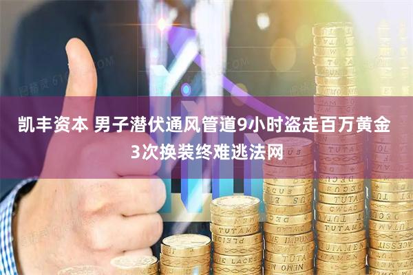 凯丰资本 男子潜伏通风管道9小时盗走百万黄金 3次换装终难逃法网