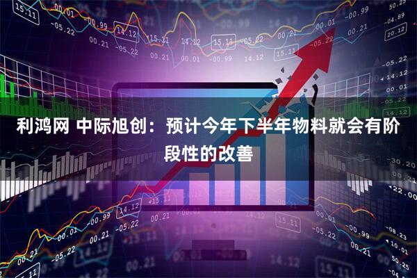 利鸿网 中际旭创：预计今年下半年物料就会有阶段性的改善
